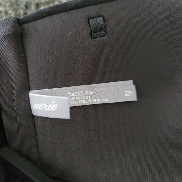 NWOT Aerie XS adjustable black swim strapless bandeau - Picture 6 of 8